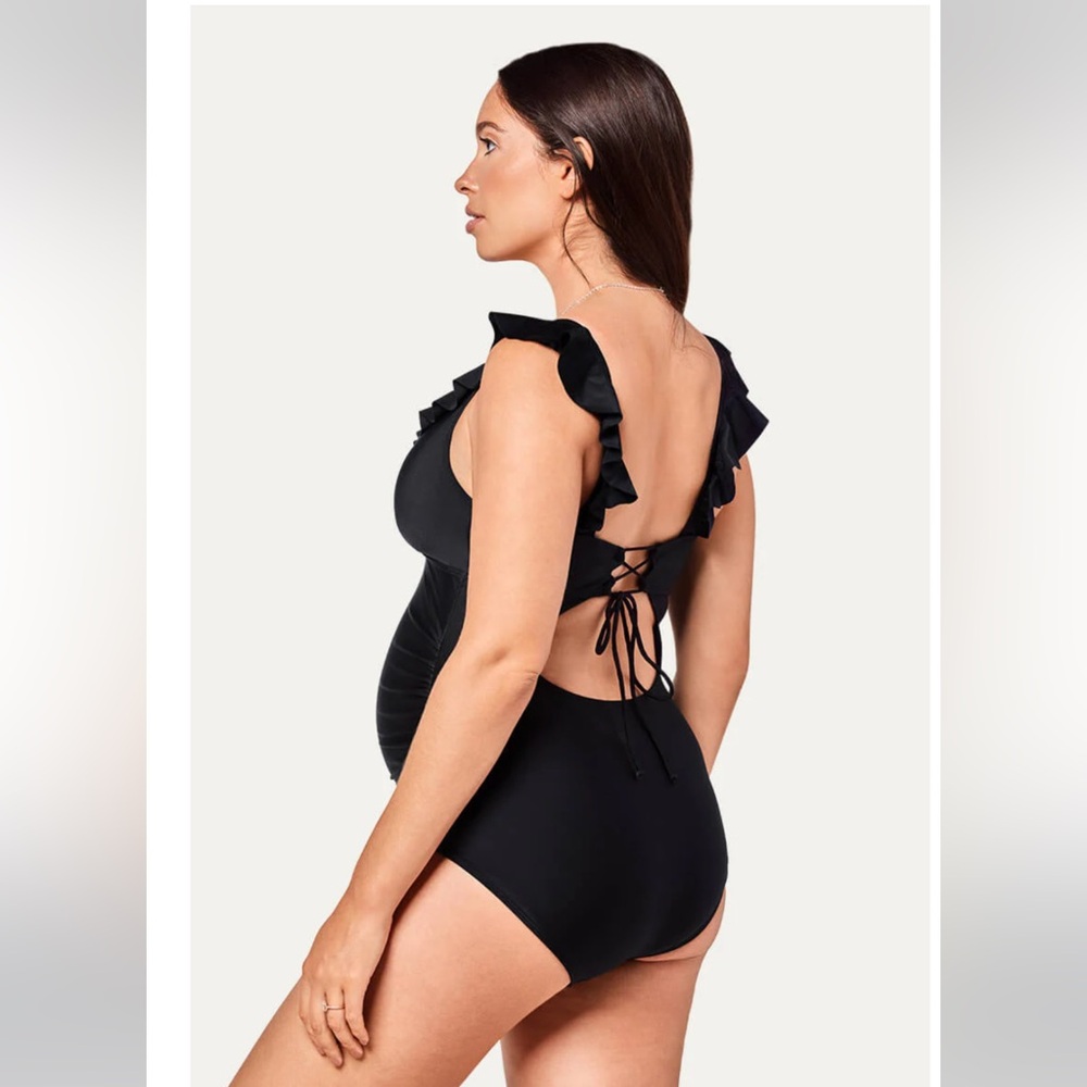 New Maternity Swimsuit Sz Med for your warm weather getaway 🚢 - Picture 2 of 5